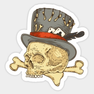 VooDoo and Skull Sticker